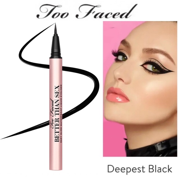 TOO FACED Better Than Sex Eyeliner DEEPEST BLACK - Picture 1 of 13